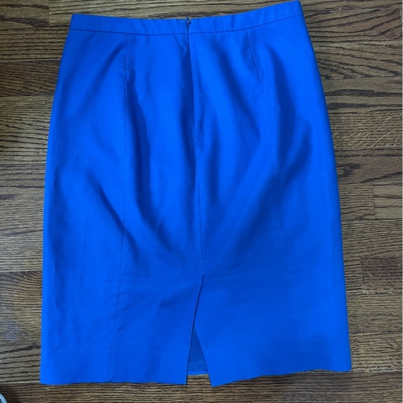 J.Crew Ladies Royal Blue Classic Pencil Skirt size 4 - Picture 5 of 11